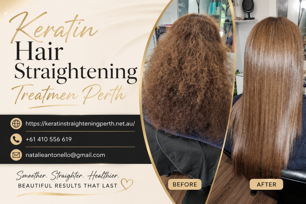 Keratin hair straightening treatment