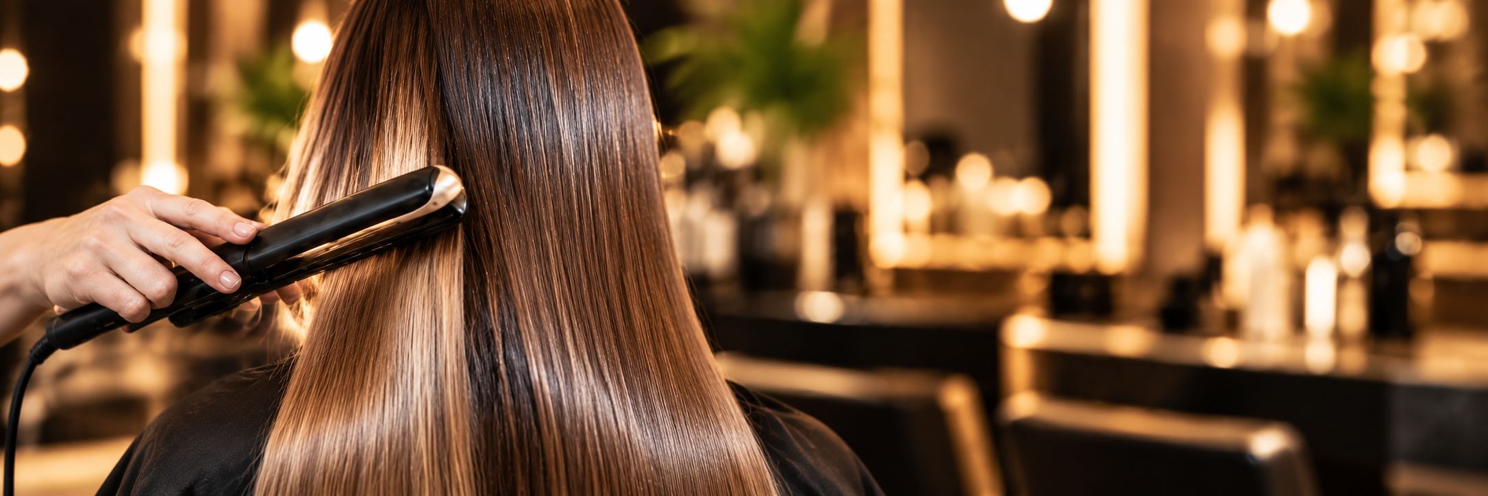 Professional hair straightening treatment